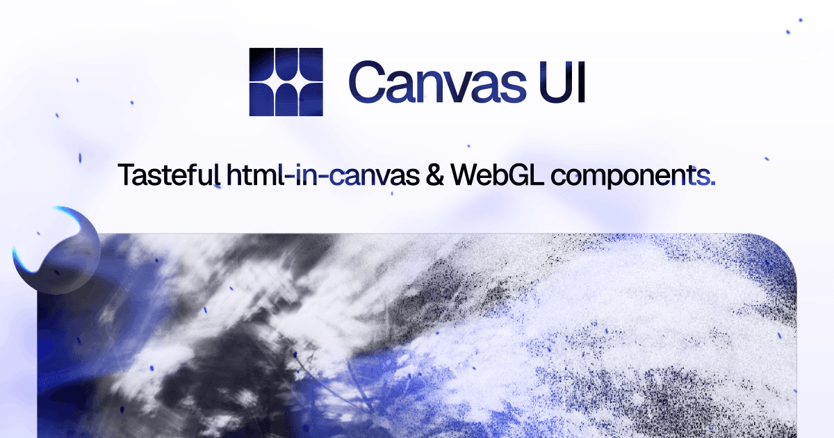 Canvas UI: Creative Canvas and WebGL Component Library