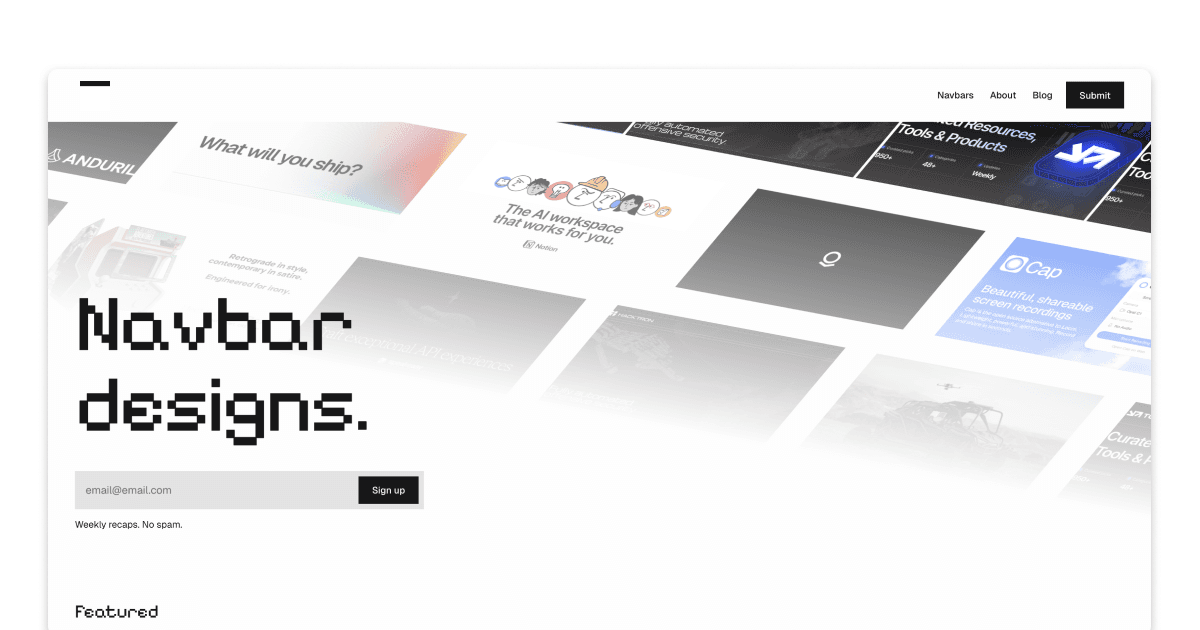 Navbar Design