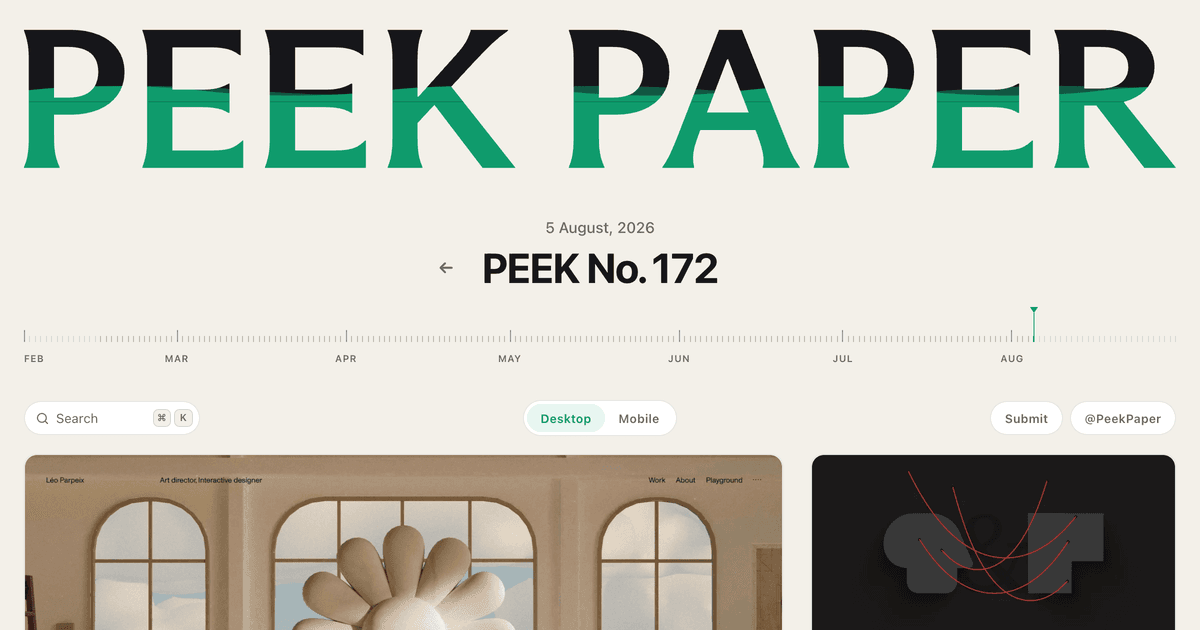 The Web’s Daily Paper — Peek Paper