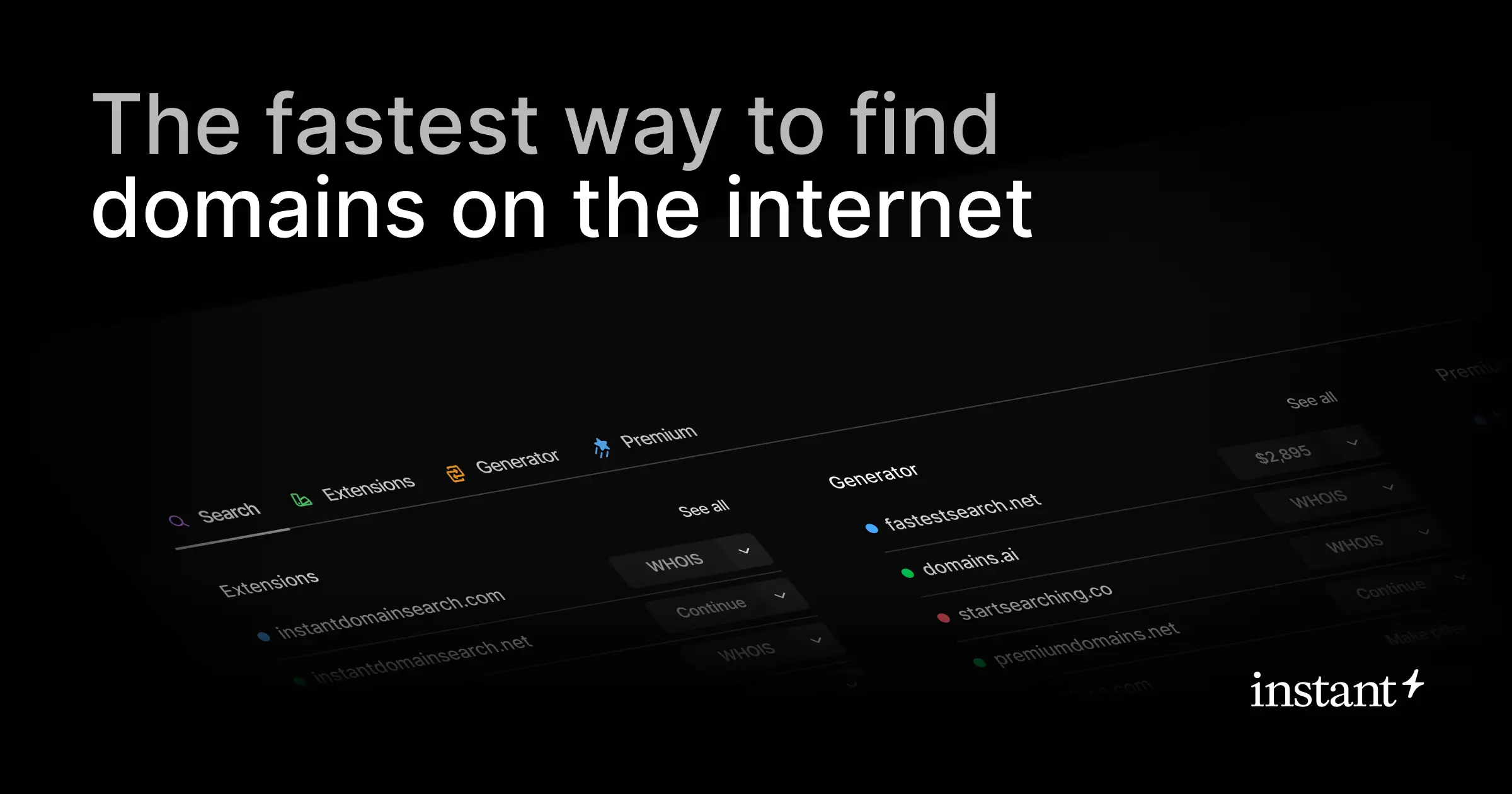 Instant Domain Search