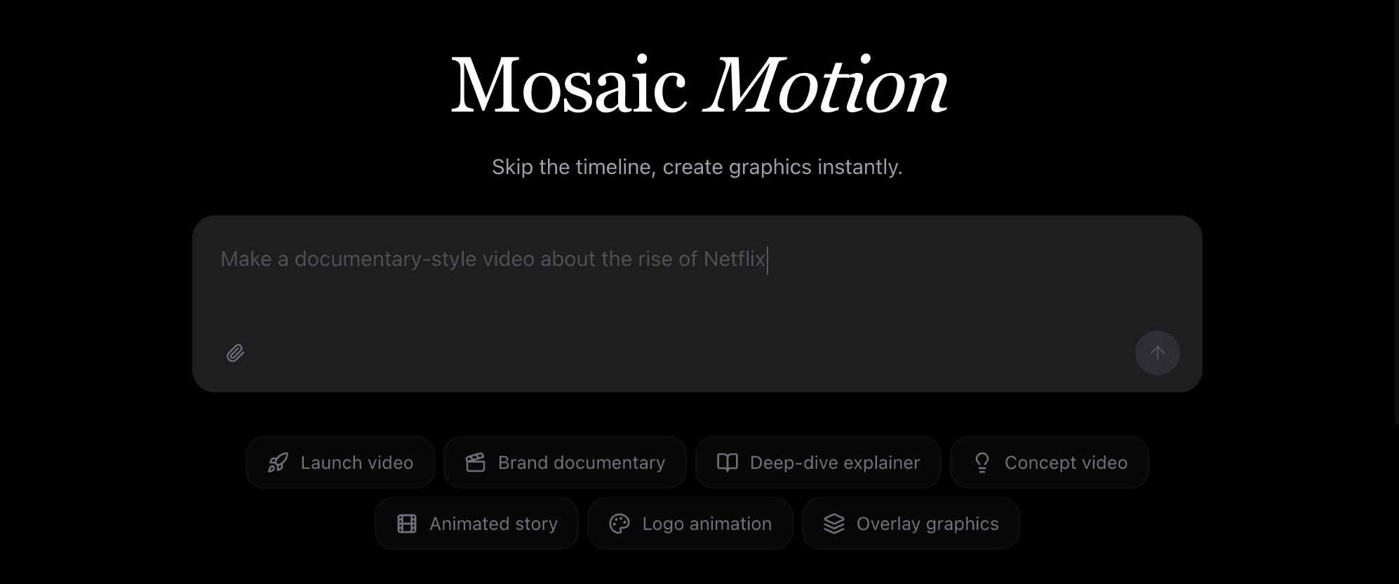 Motion, the Frontier Agent for Motion Design | Text to Video for Launches, Demos & Ads