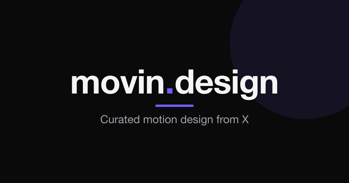 movin.design — motion design inspiration